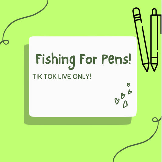 Fishing for pens!